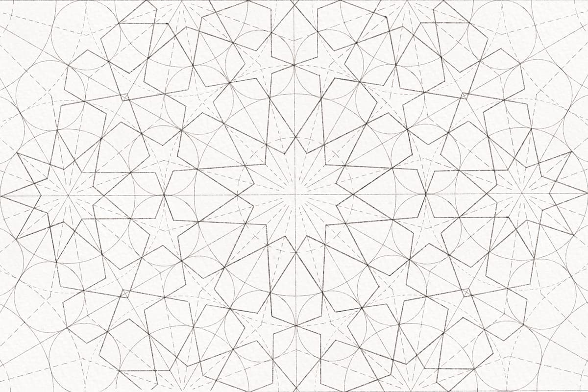 Islamic geometric pattern construction